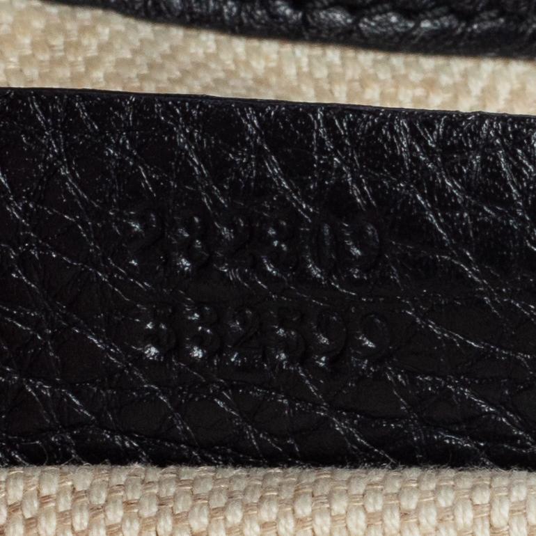 Gucci Black Pebbled Leather Medium Soho Shoulder Bag 6
