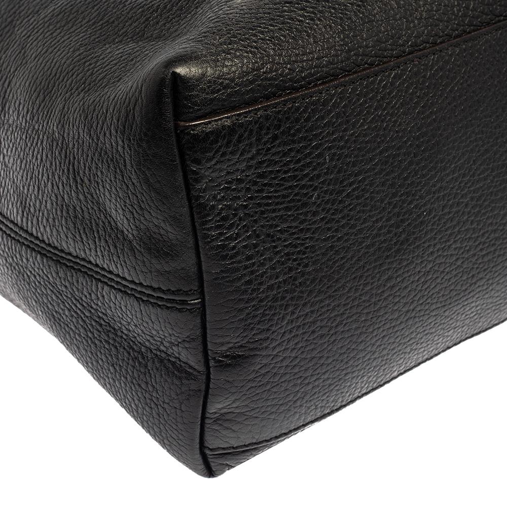 Gucci Black Pebbled Leather Medium Soho Tote 5