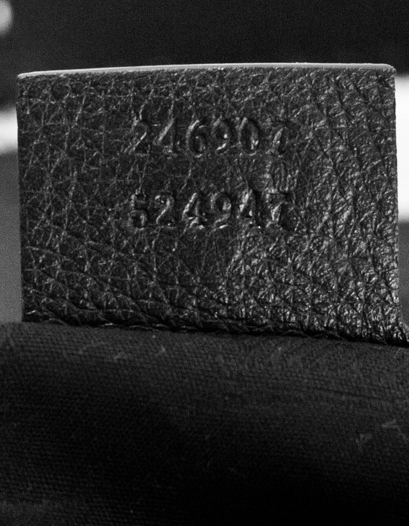 Gucci Black Pebbled Leather 