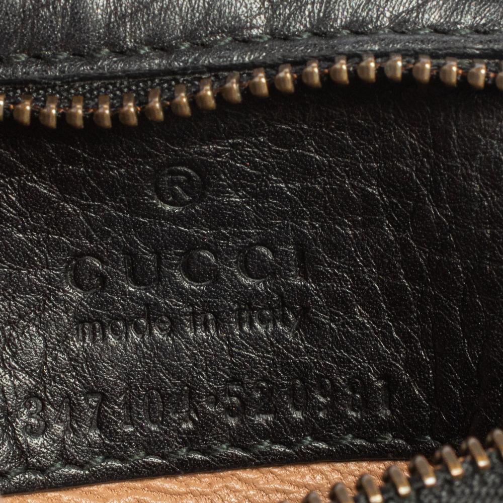 Gucci Black Pebbled Leather Nouveau Tassel Shoulder Bag 4