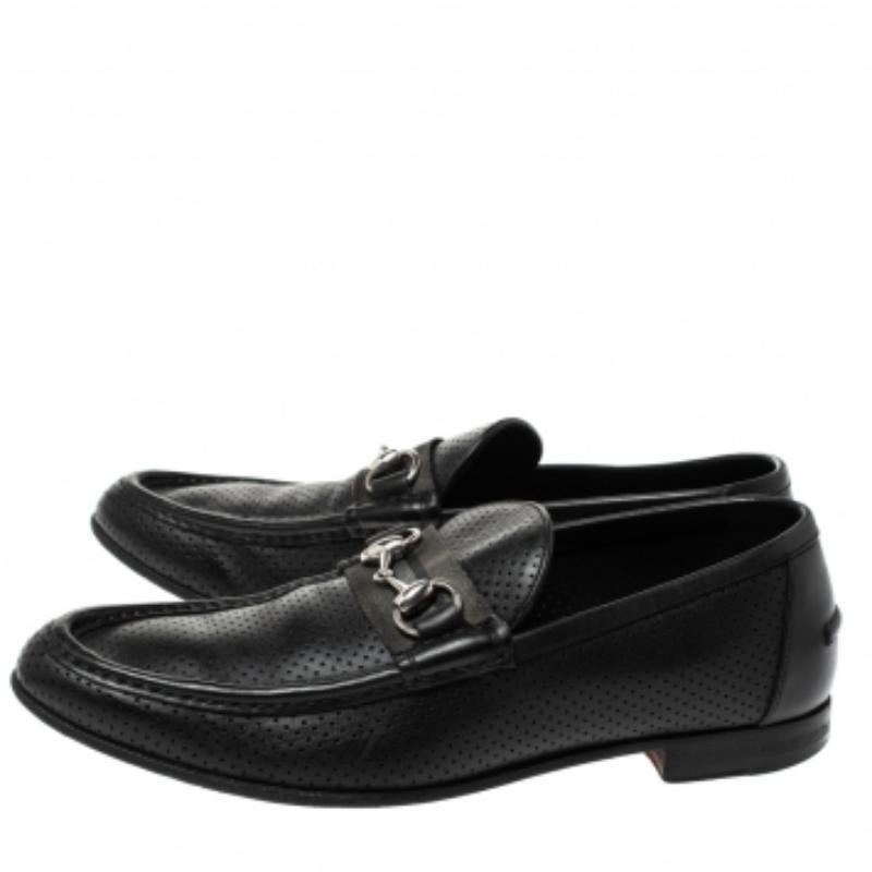  Gucci Mocassins à enfiler en cuir perforé Taille 45 Pour hommes 