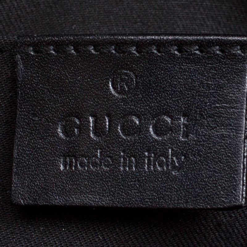 Gucci Black/Pink GG Canvas and Satin Small Limited Edition Tom Ford Horsebit Web 1