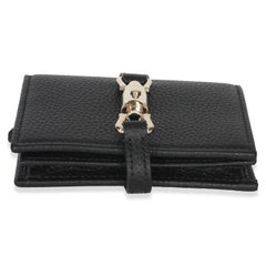 Gucci Black Piuma Calfskin Jackie 1961 Mini Wallet