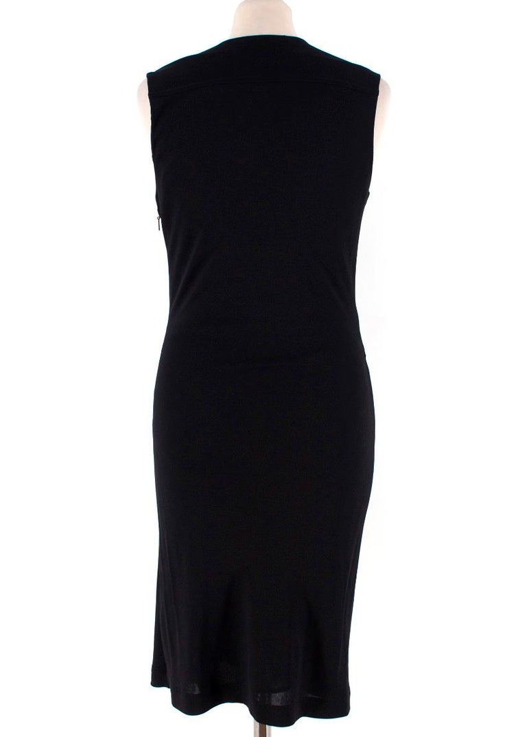 Gucci black pleated Safety Pin Dress US 6 at 1stDibs