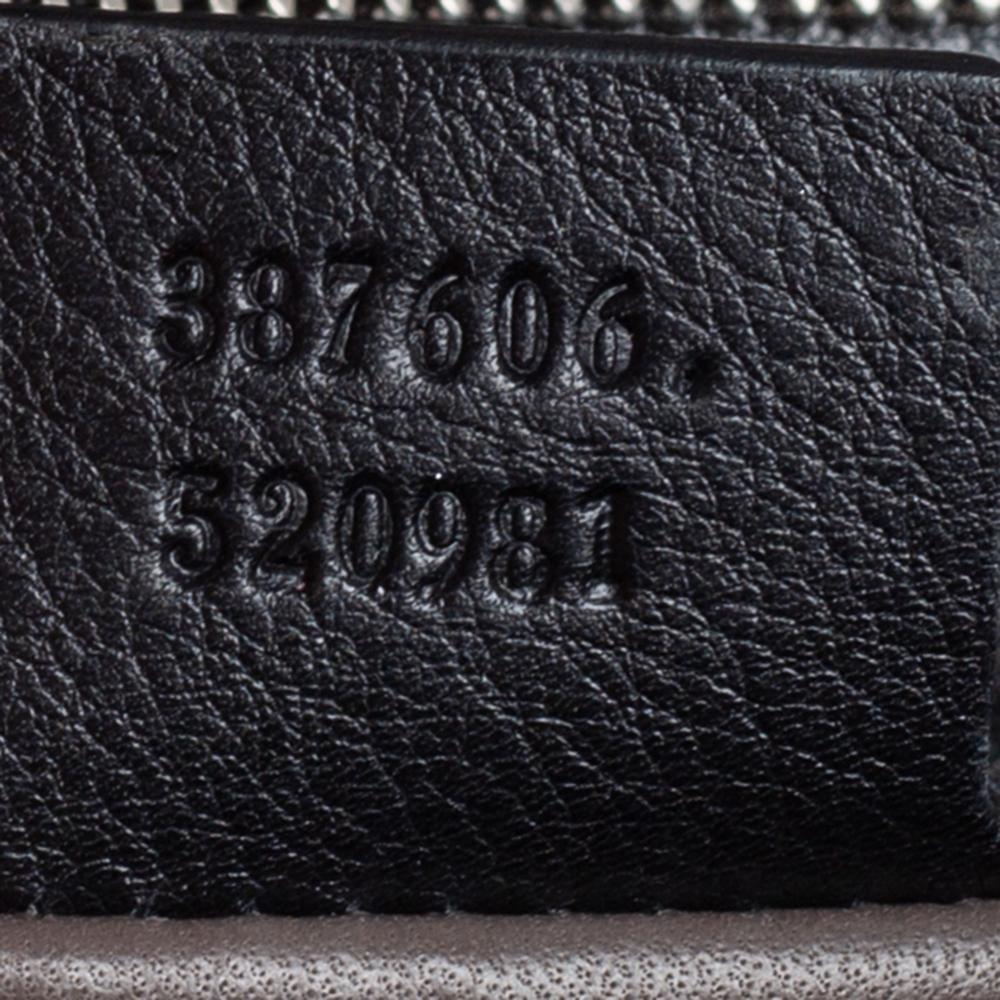 Gucci Black Polished Leather Interlocking G Shoulder Bag 5