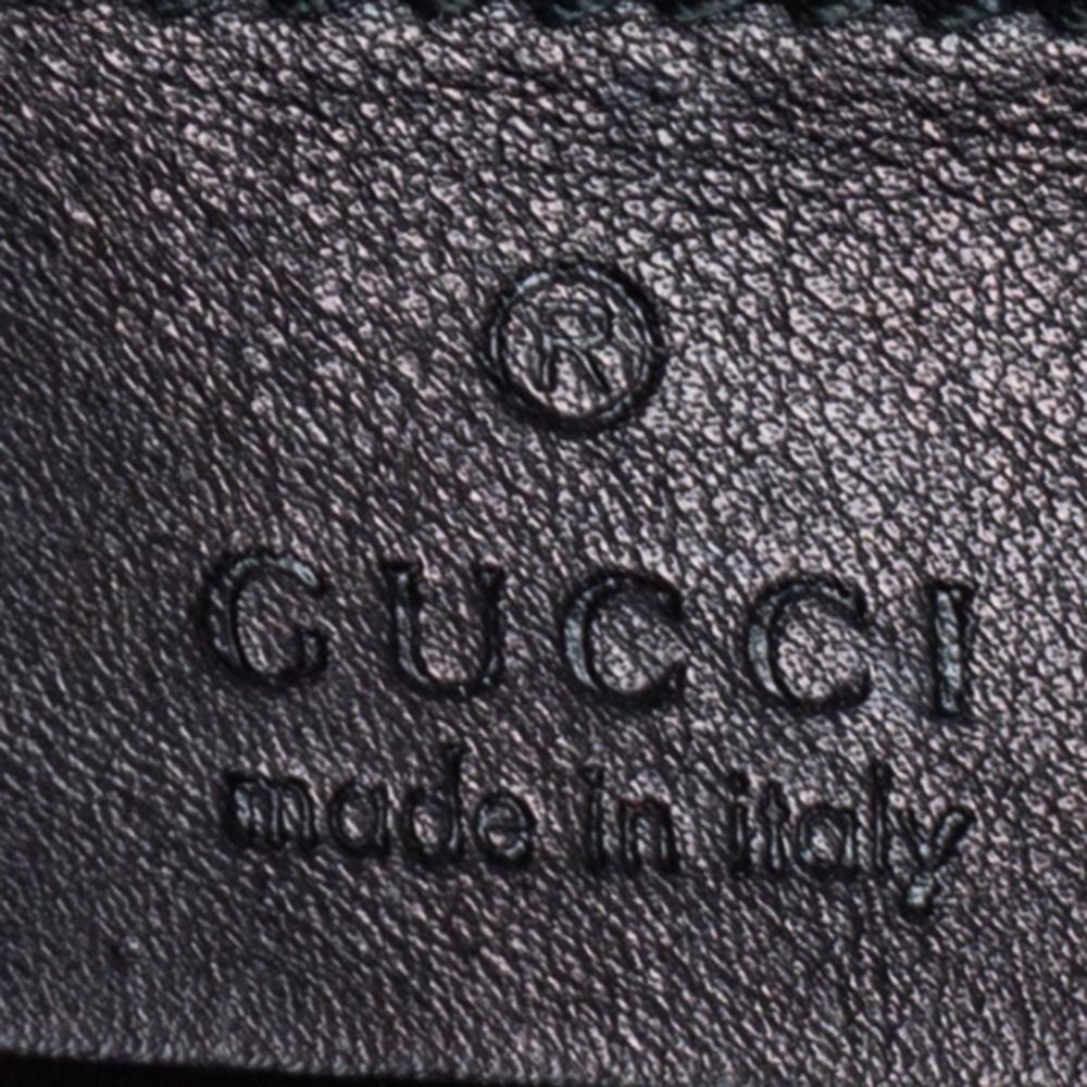 Gucci Black Polished Leather Interlocking G Shoulder Bag In Good Condition In Dubai, Al Qouz 2