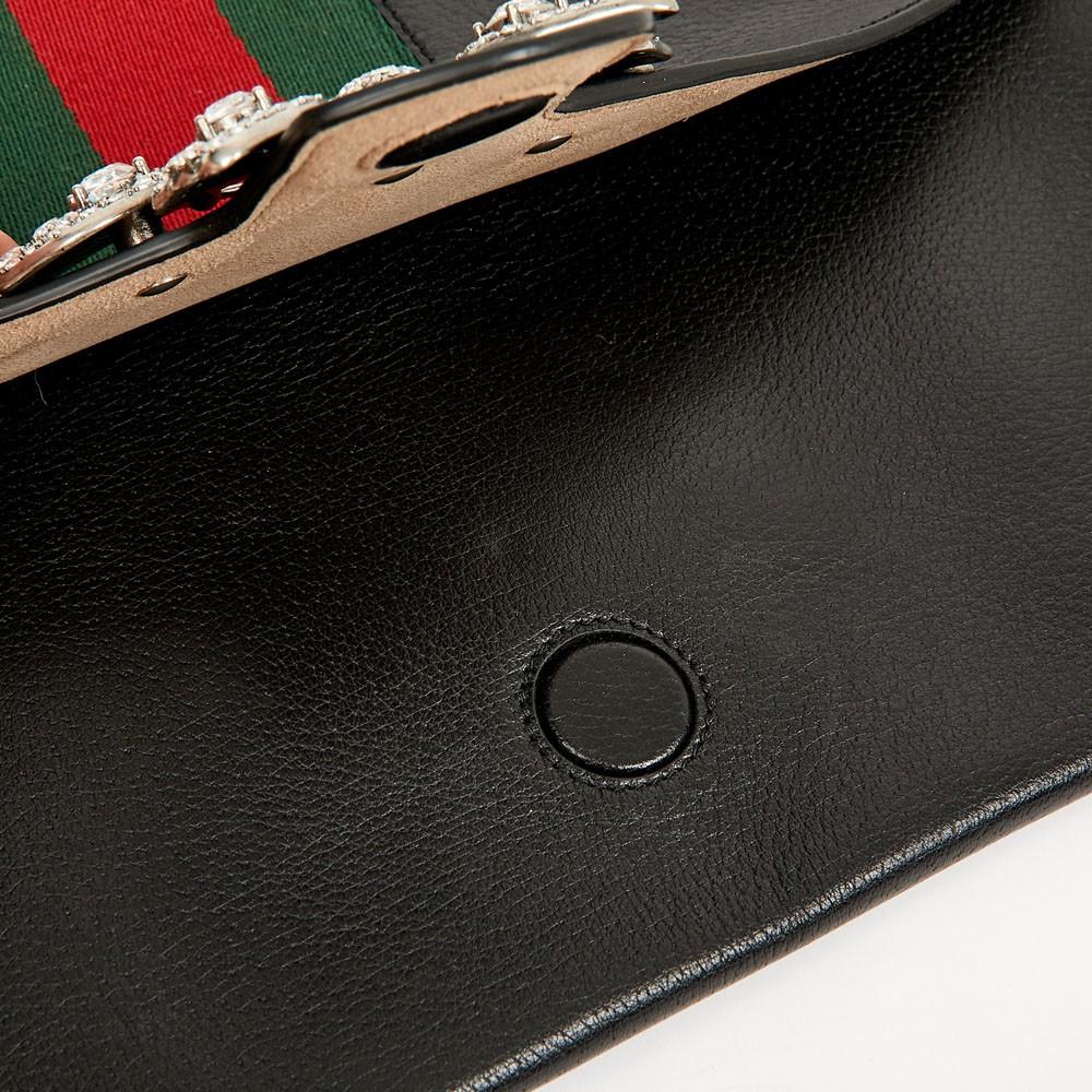 Gucci Black Pouch with Butterfly In Good Condition In Paris, FR