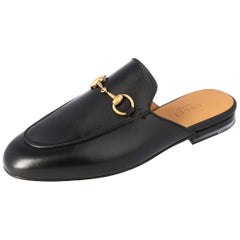 Gucci Black Princetown Horsebit Size (Right Shoe Size 39 & Left Shoe Size 39.5)