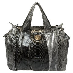 Gucci Black Python Large Hysteria Tote