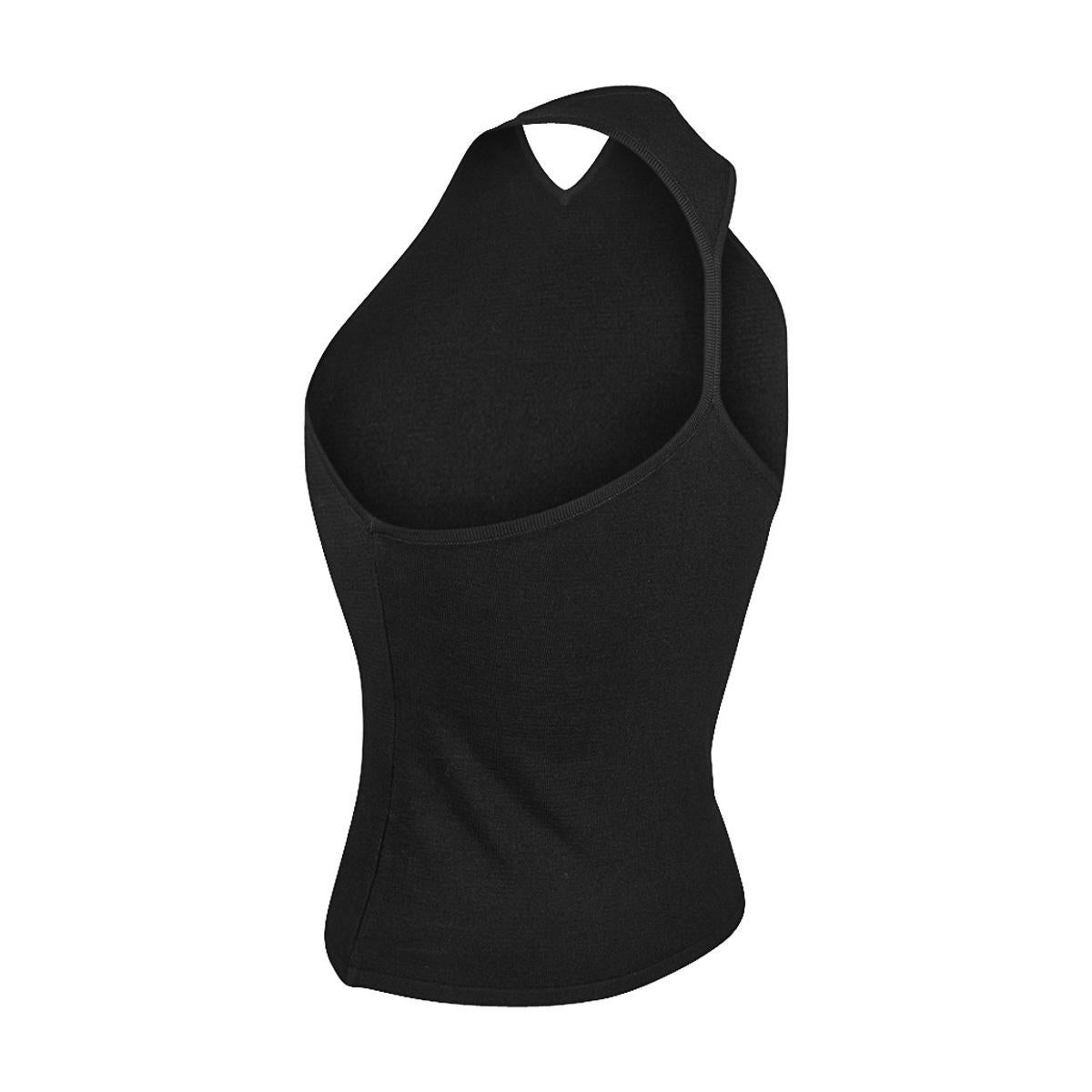 Gucci Black Racerback Vintage Black Top S For Sale 4