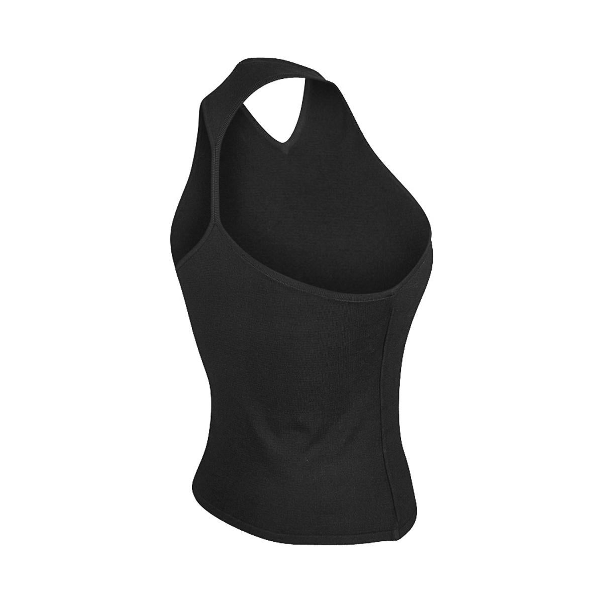 Gucci Black Racerback Vintage Black Top S For Sale 5