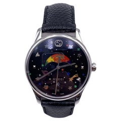 Gucci Black Rainbow G-Timeless 126.4 Unisex Moonphase Watch