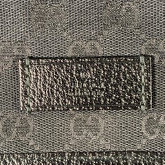 GUCCI Black Red Green Guccissima Monogram Web Canvas Messenger Bag