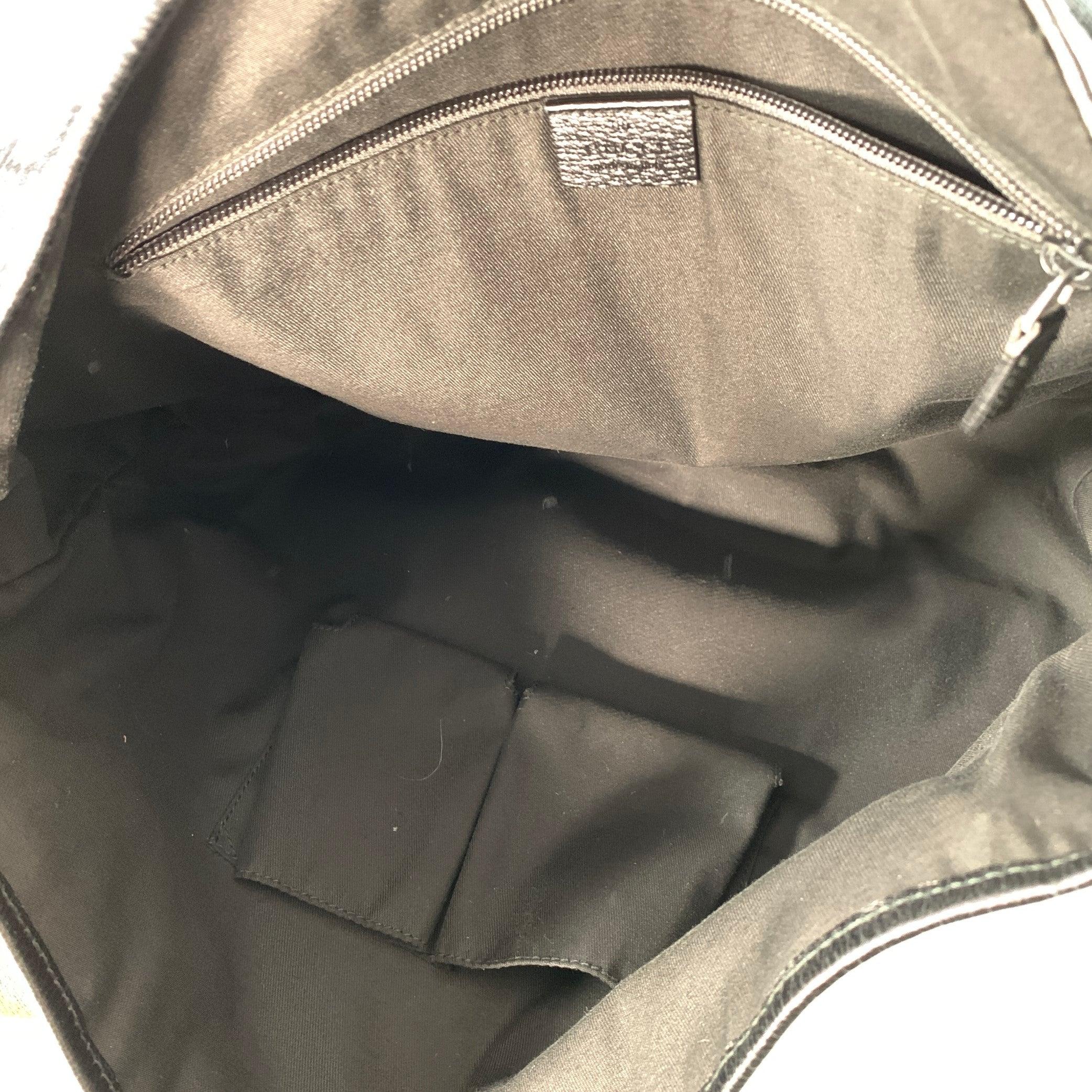 GUCCI Black Red Green Guccissima Monogram Web Canvas Messenger Bag For Sale 3