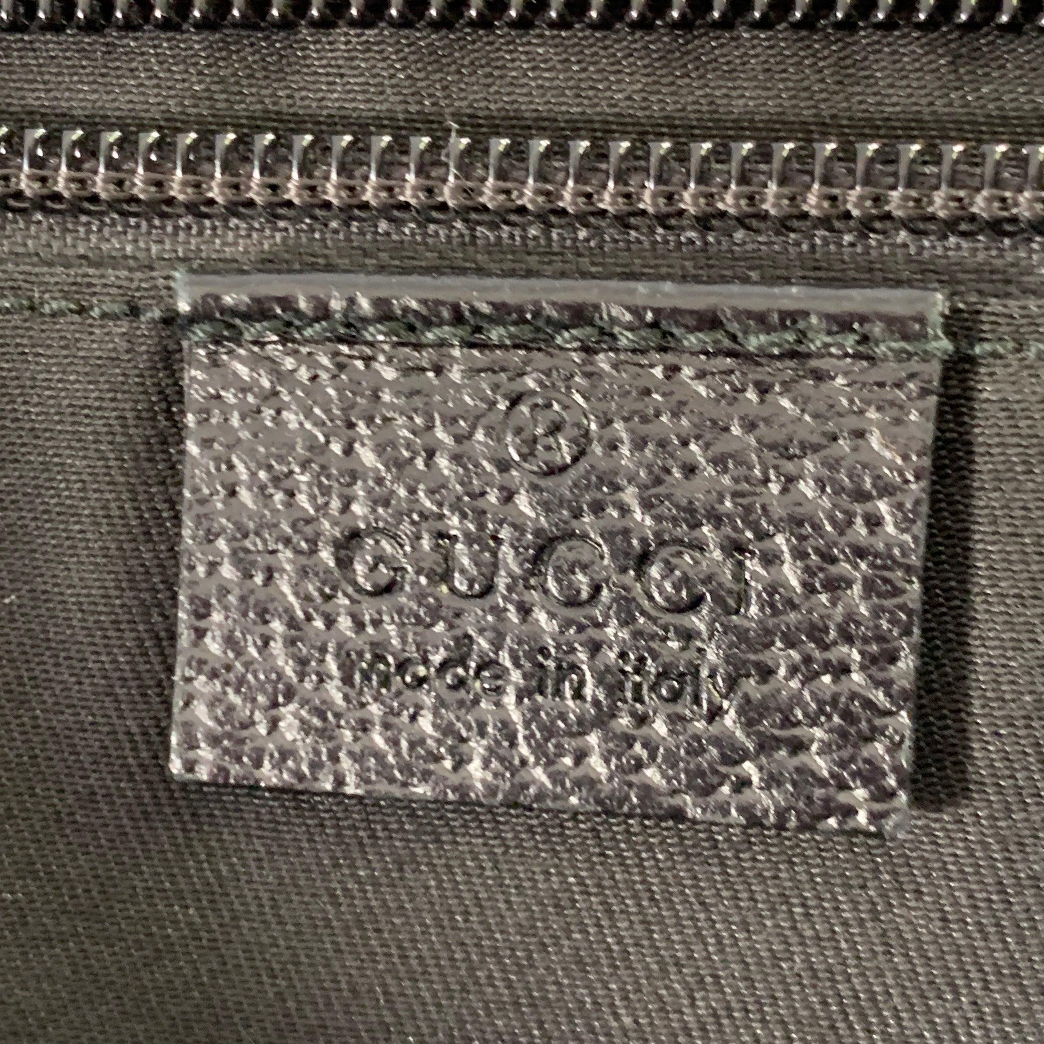 GUCCI Black Red Green Guccissima Monogram Web Canvas Messenger Bag For Sale 4