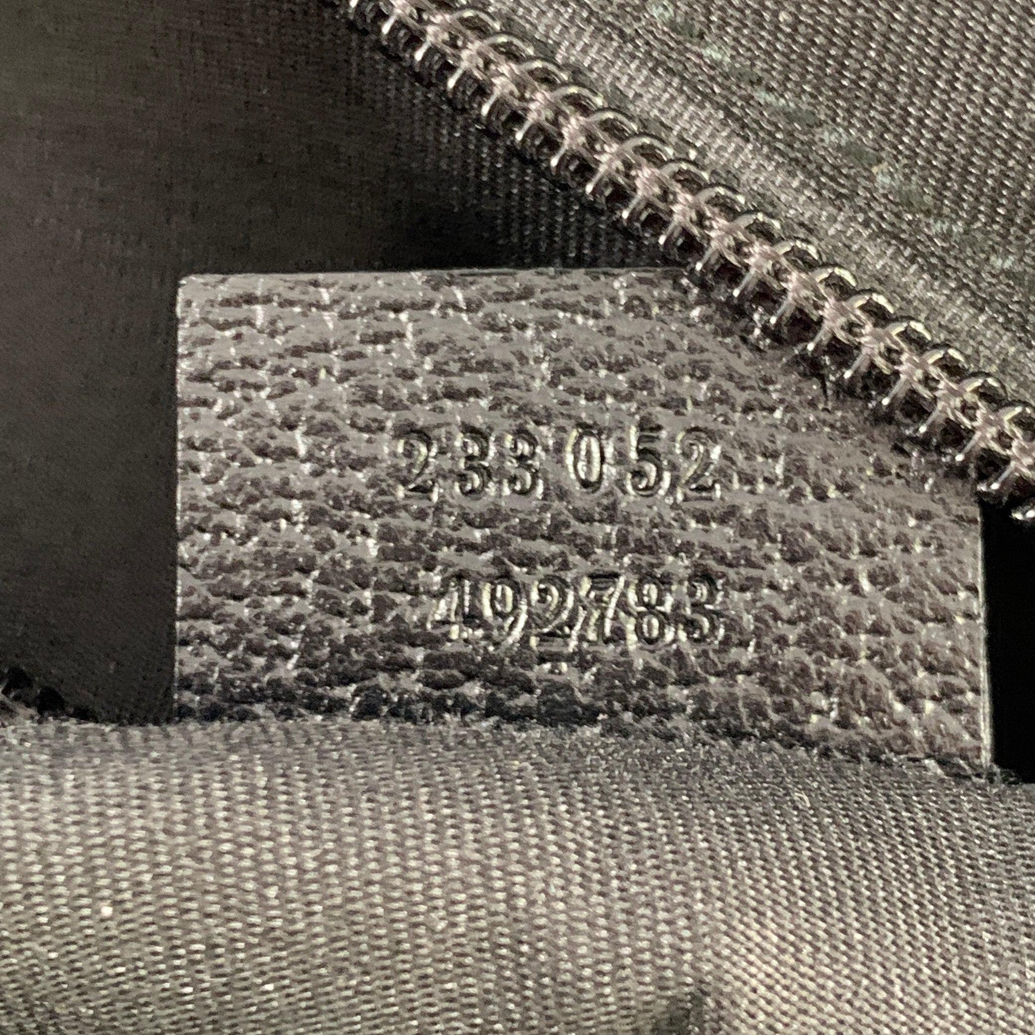 GUCCI Black Red Green Guccissima Monogram Web Canvas Messenger Bag For Sale 5