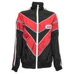 Gucci Black & Red Synthetic Spiritismo Windbreaker Jacket XS