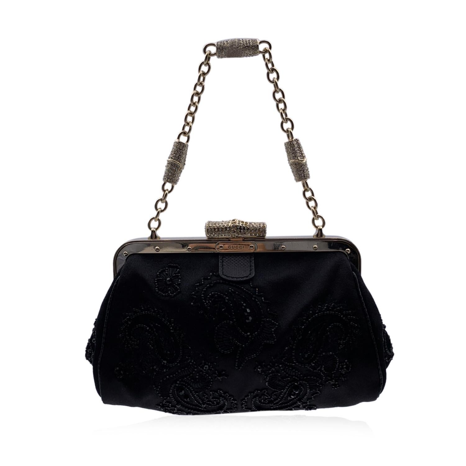 black embellished handbag bag