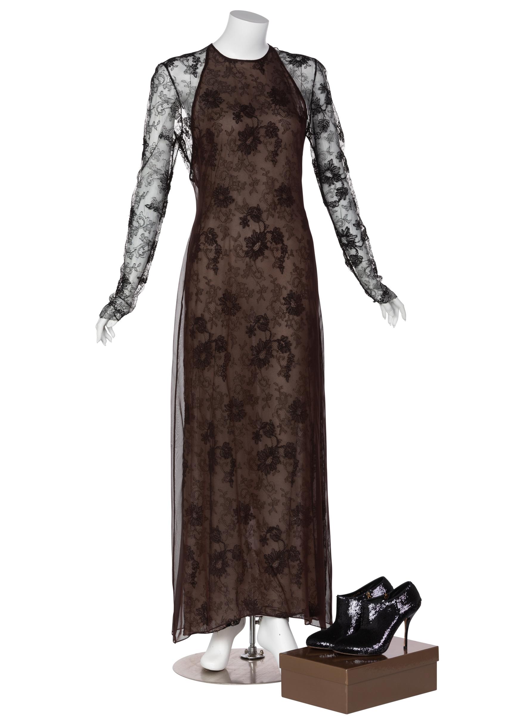 Gucci Black Sequin High Heels Ankle Booties Boots Size 37.5 1