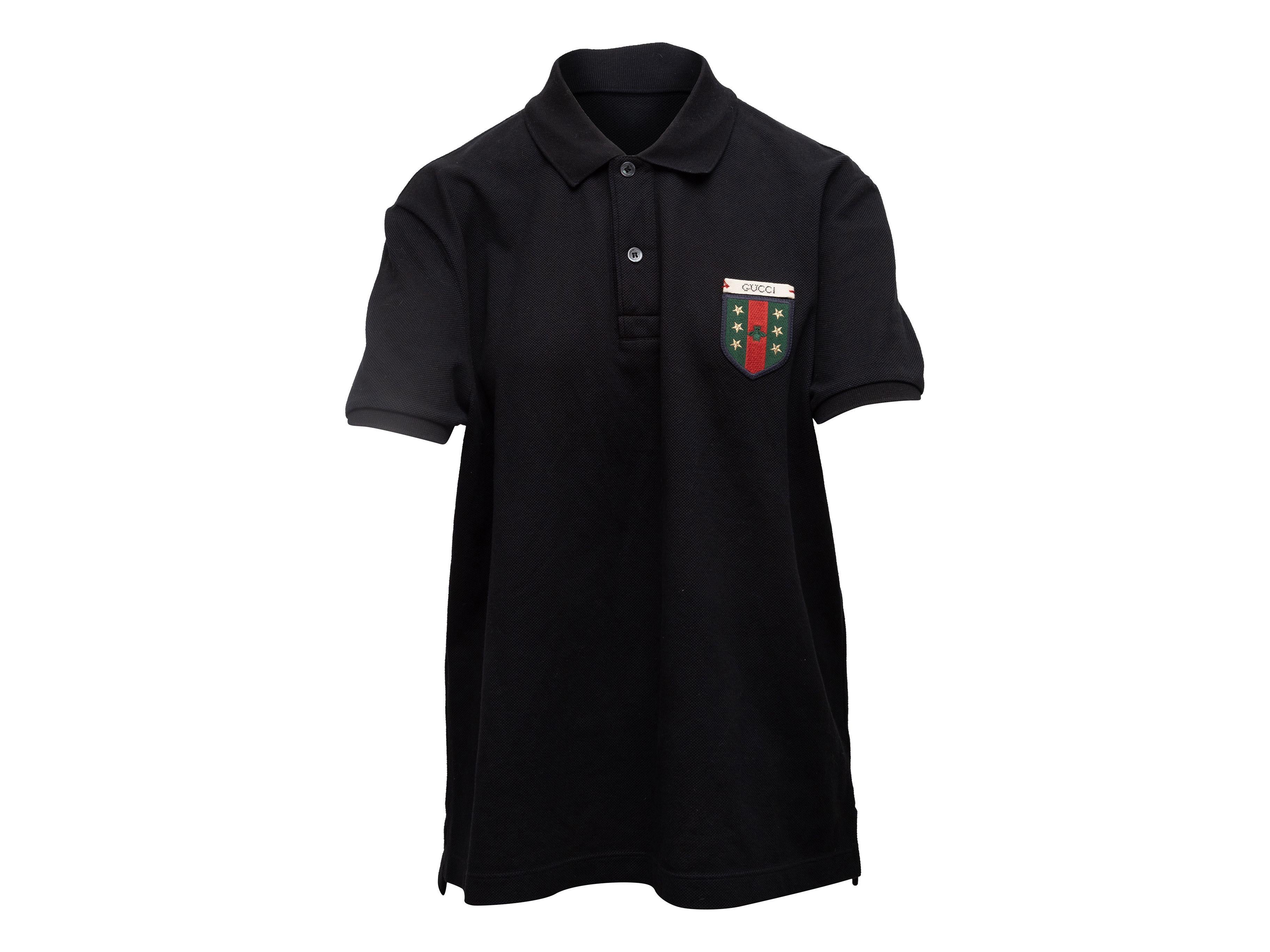 Men's Gucci Black Short Sleeve Polo Shirt