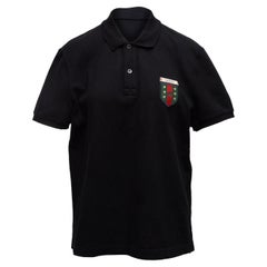 Gucci Black Short Sleeve Polo Shirt