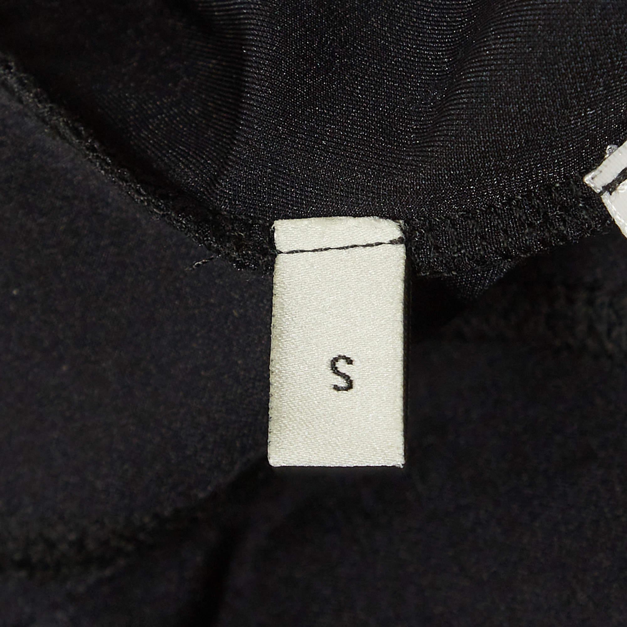 Leggings Gucci à rayures latérales noires S en vente 2