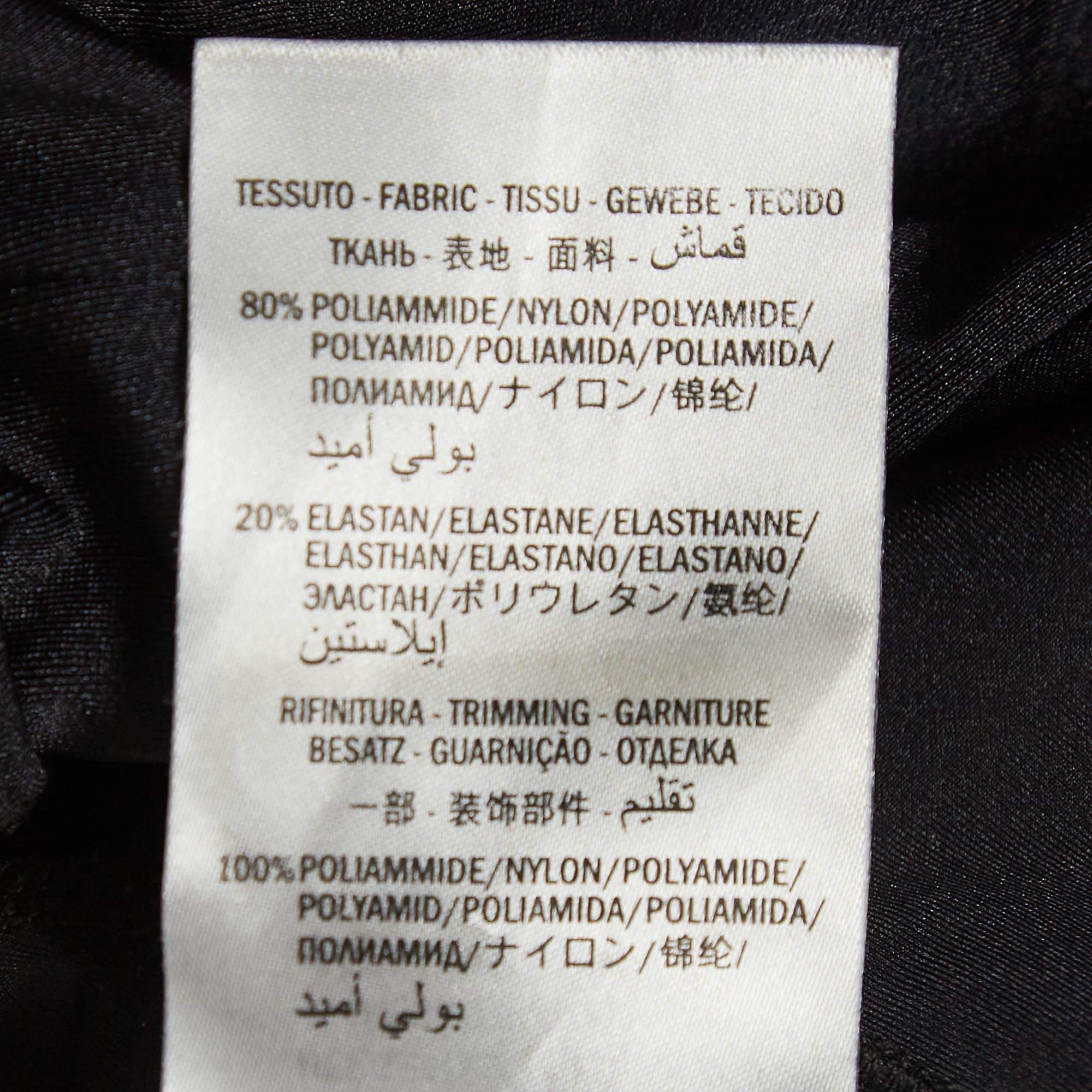 Leggings Gucci à rayures latérales noires S en vente 3