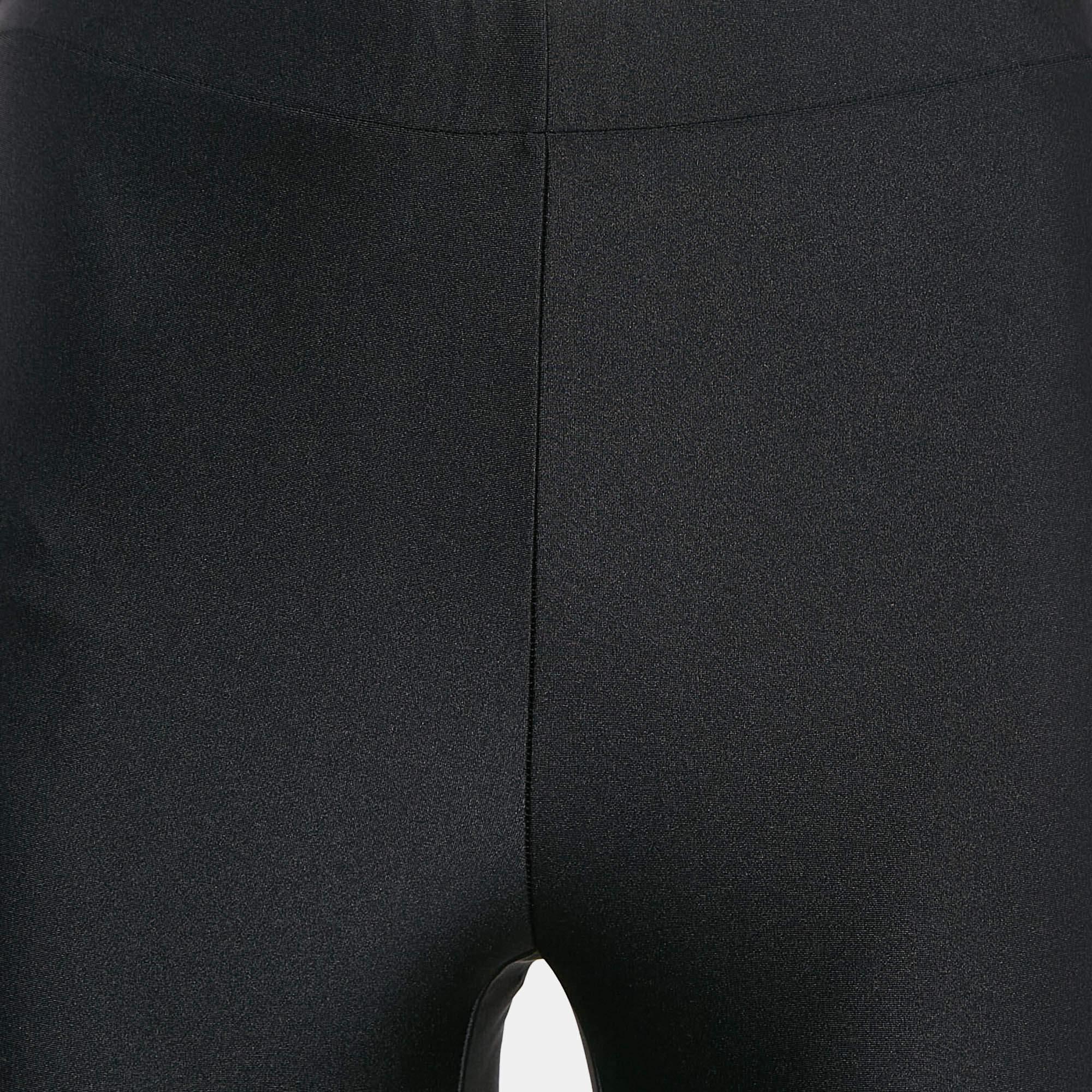 Women's Gucci Black Side Stripe Trim Jersey Leggings XS For Sale