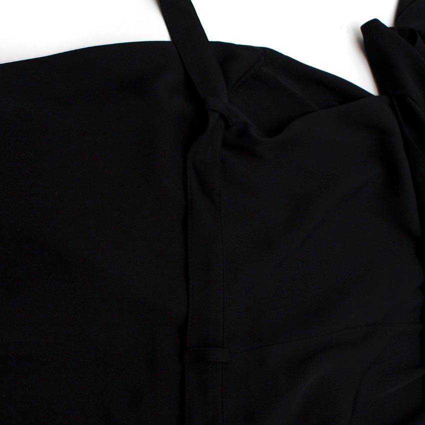 Gucci black silk-blend jumpsuit IT40 2