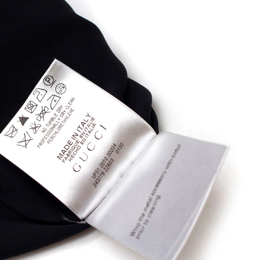 Gucci black silk-blend jumpsuit IT40 3