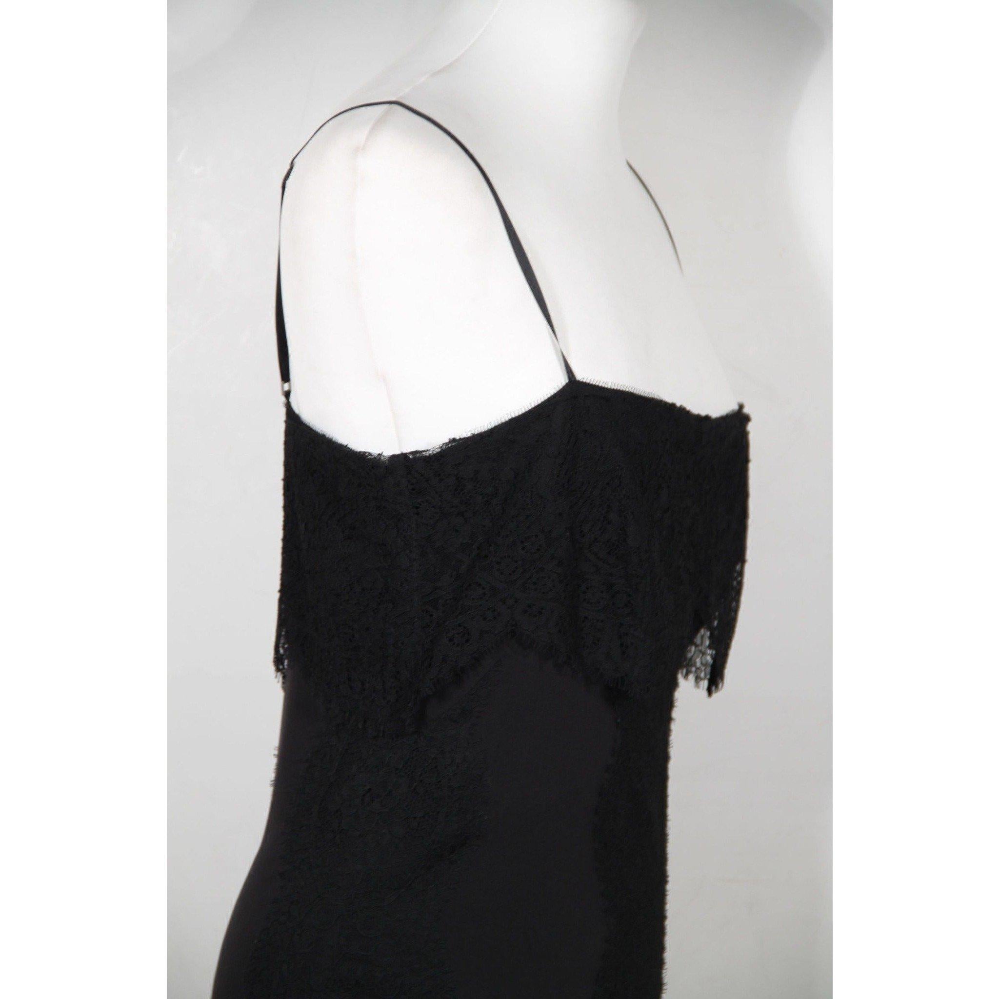 black silk cami with lace