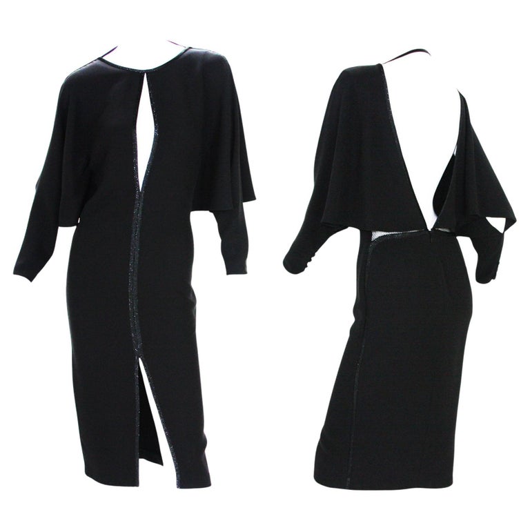 blue dress for baby girl Gucci Black Silk Georgette Pleated Dress main image 1
