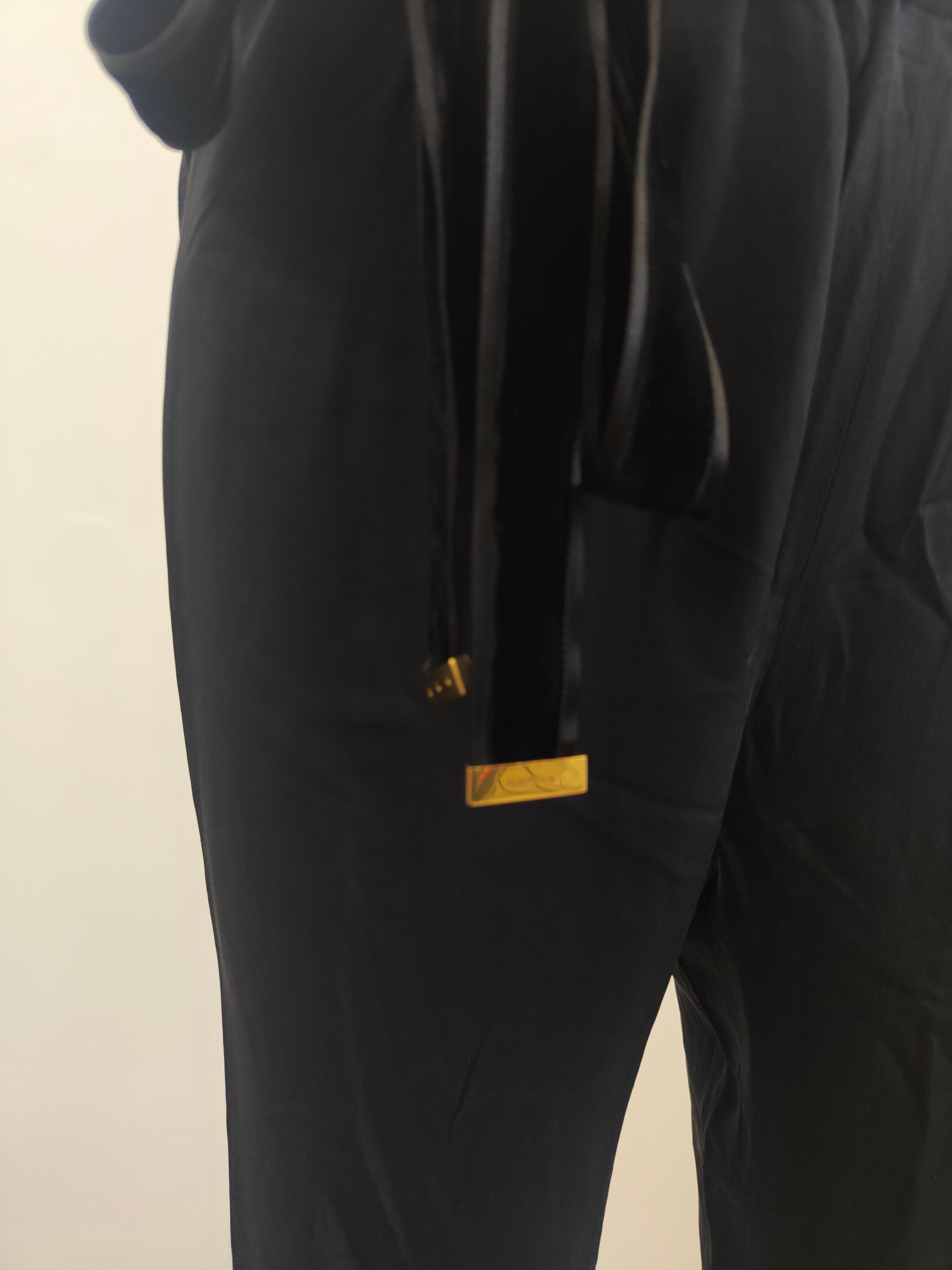 Gucci black silk pants For Sale 1