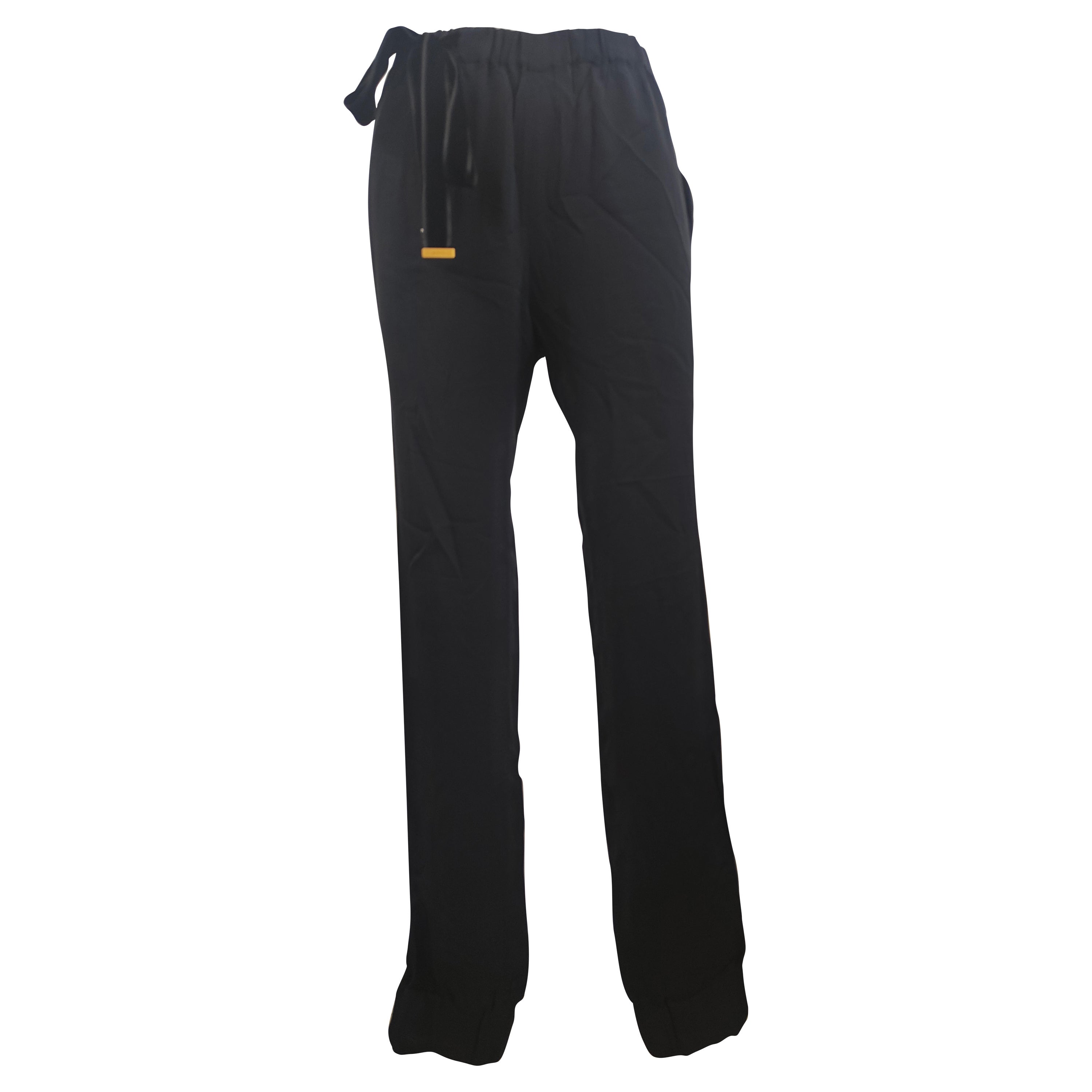Schwarze Gucci-Seidenhose