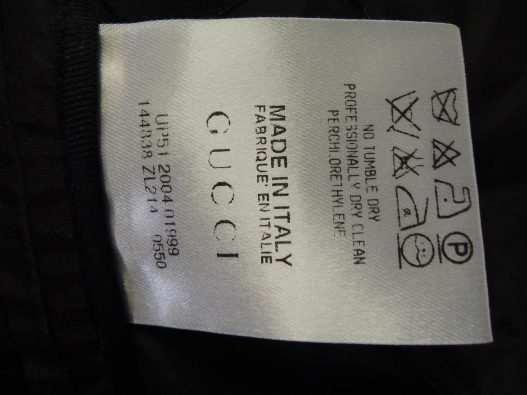 Gucci Black Silk Scoop Neck Blazer Jacket For Sale 2