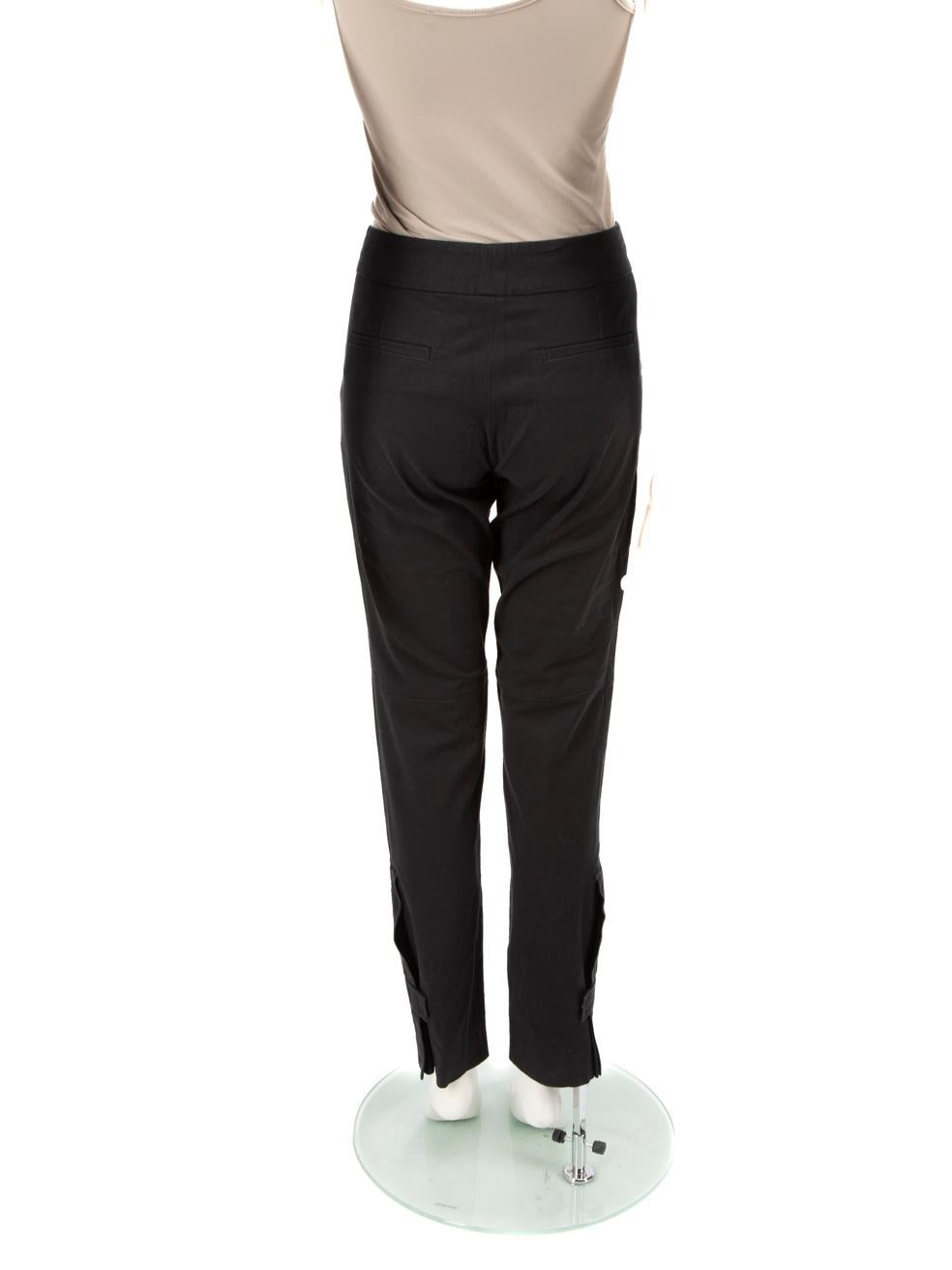 Noir Gucci Pantalon skinny noir avec détails en argent Taille M en vente