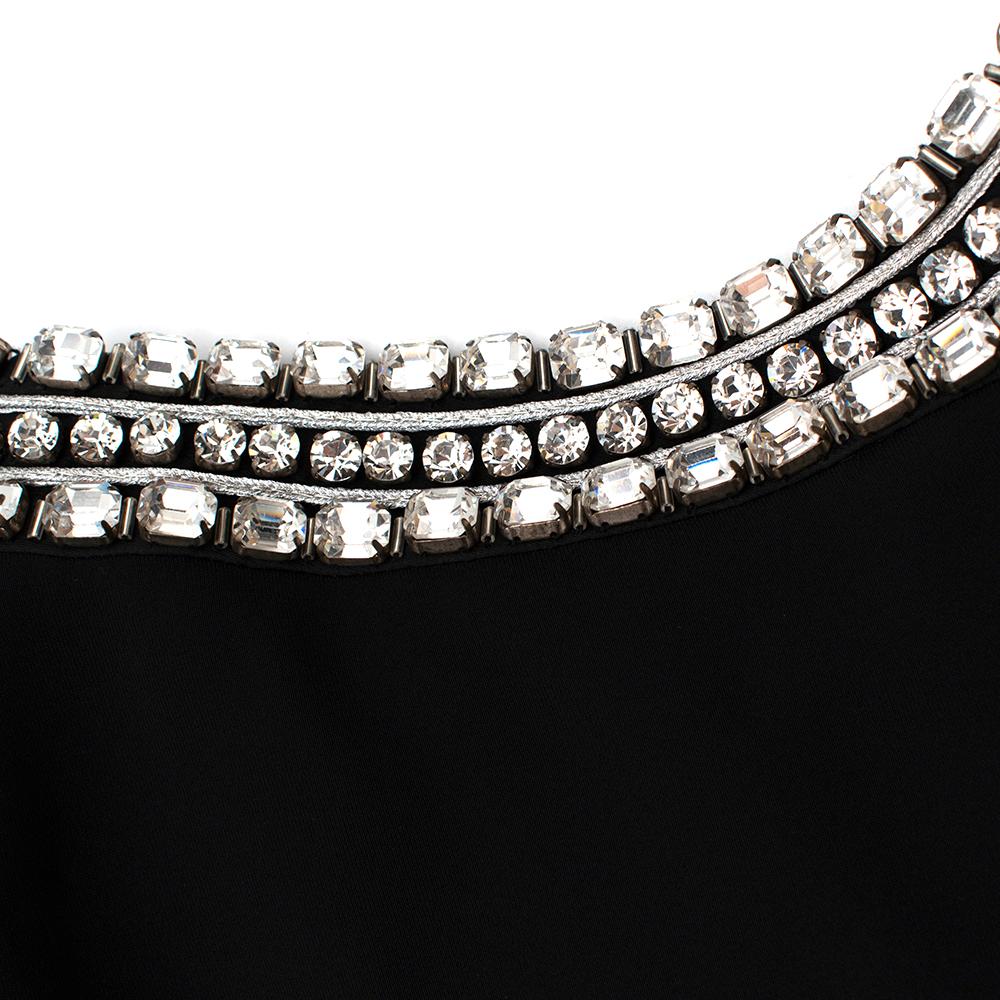 Women's or Men's Gucci Black Sleeveless Crystal Embellished Gown - Size US 2