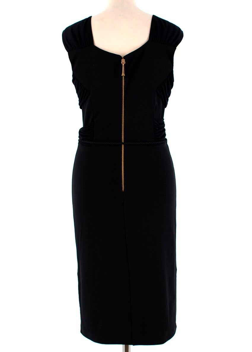Gucci Black Sleeveless Dress With Rope Belt - Size M In Excellent Condition In London, GB