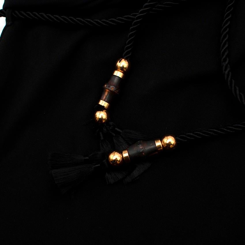 Gucci Black Sleeveless Dress With Rope Belt - Size M 2