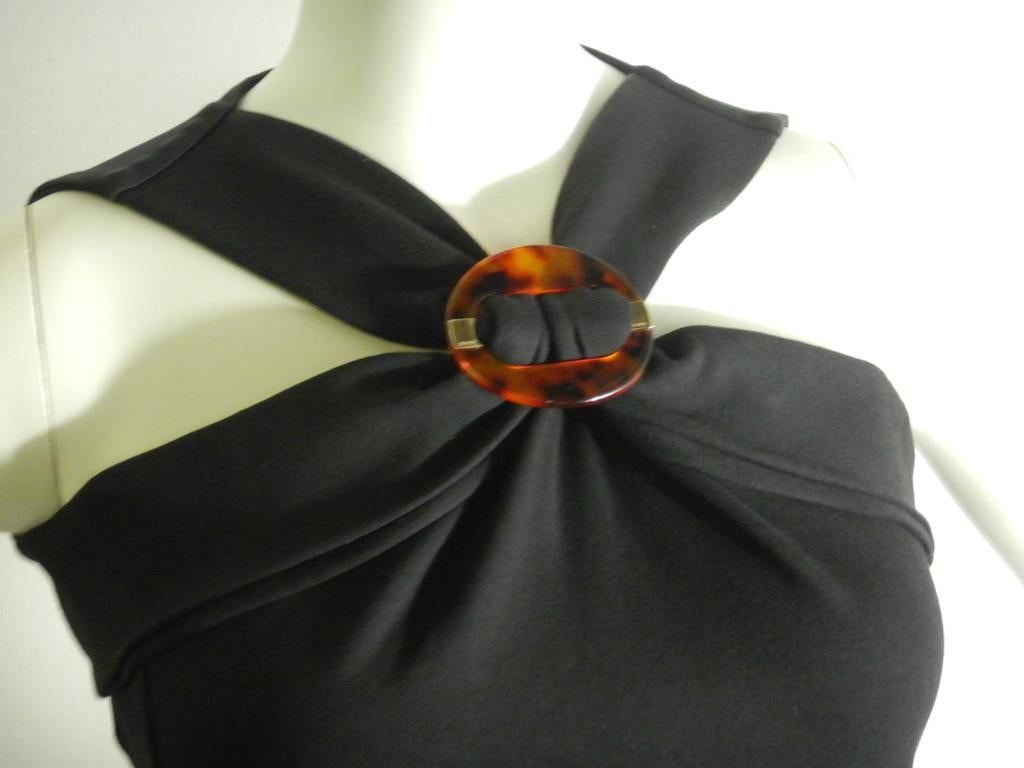 Gucci Black Sleeveless Rayon Dress 2