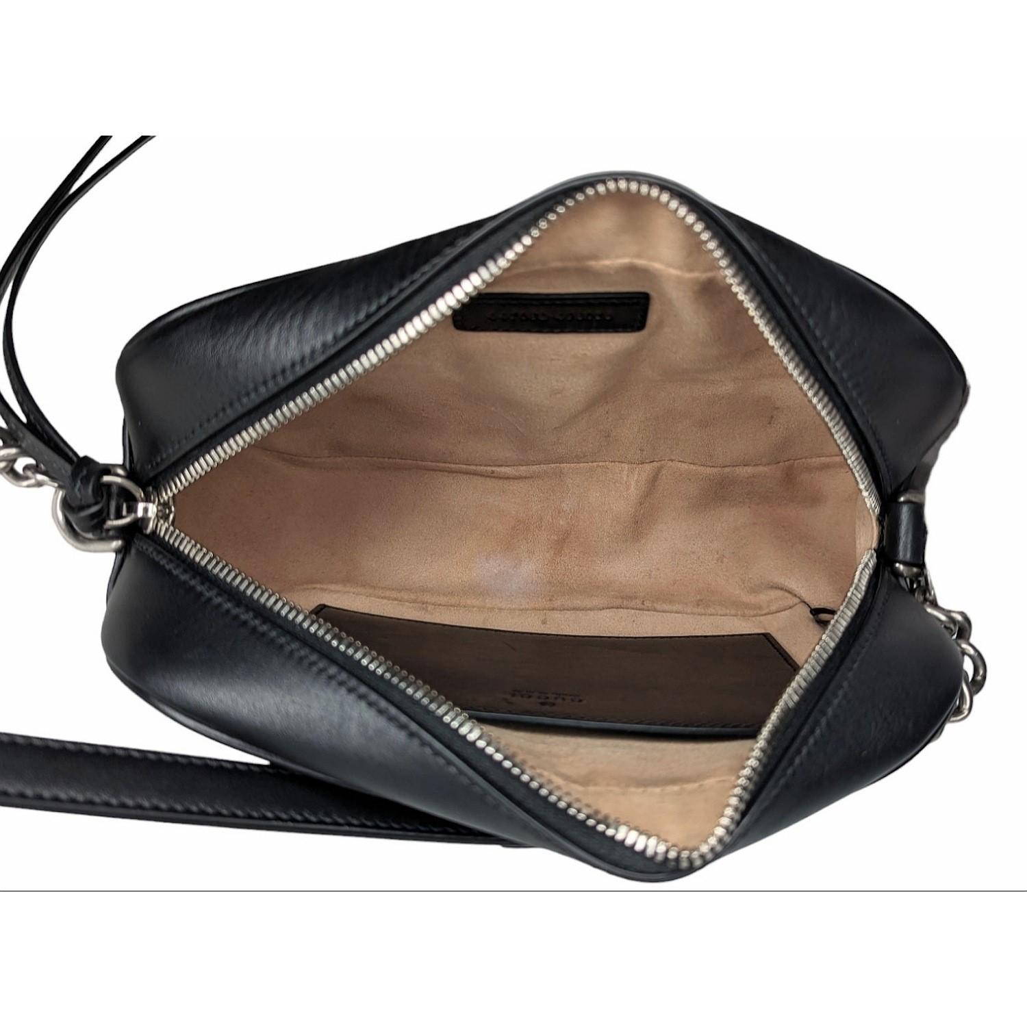 Gucci Black Small Aria Marmont Crossbody Matelasse Camera Bag For Sale 1