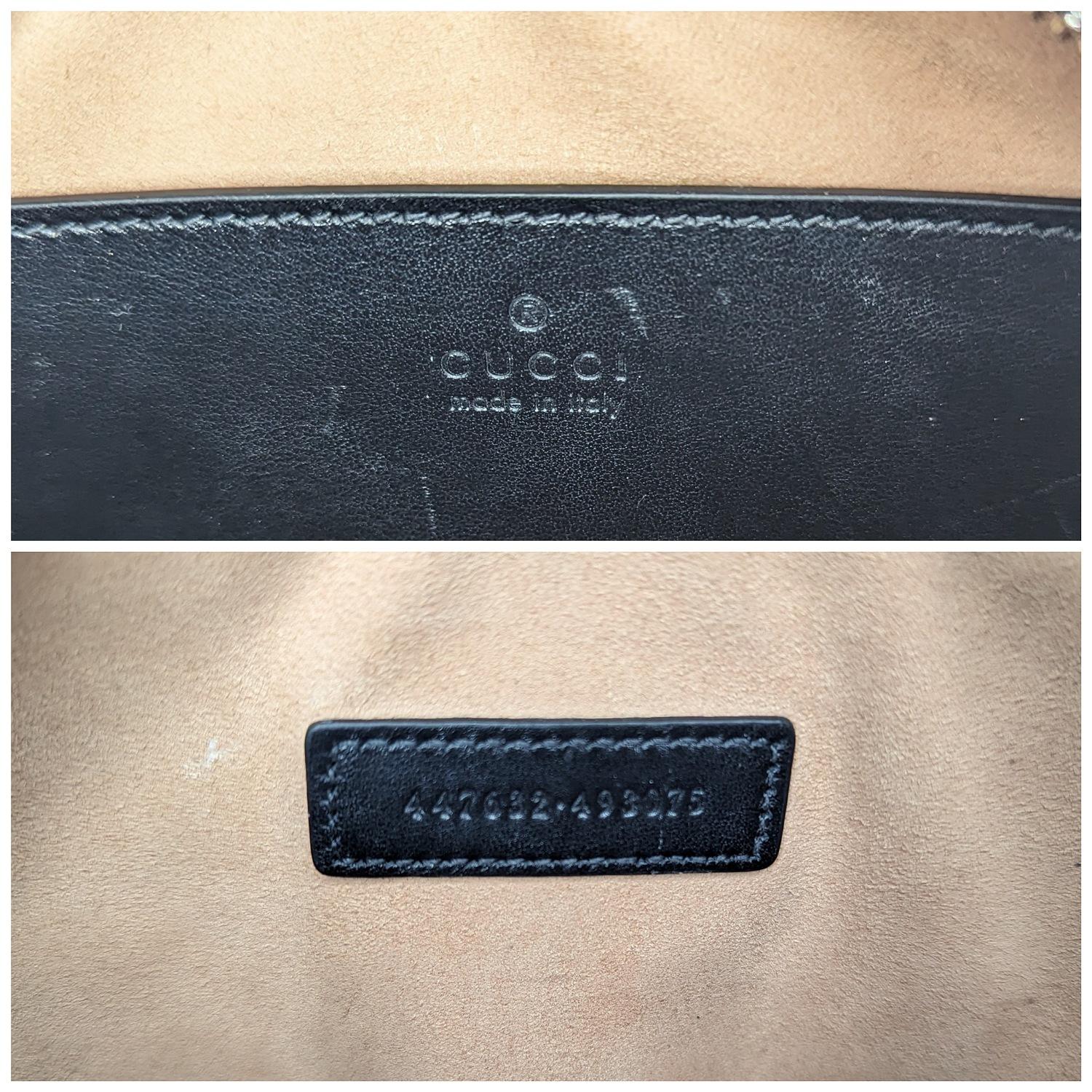 Gucci Black Small Aria Marmont Crossbody Matelasse Camera Bag 3