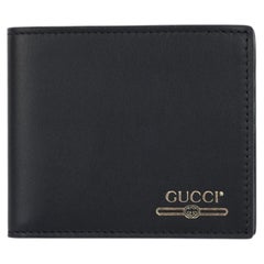 Gucci Black Smooth Calfskin Leather Bi-Fold Wallet