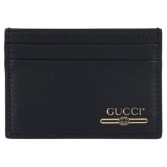 Gucci Black Smooth Calfskin Leather Cardholder