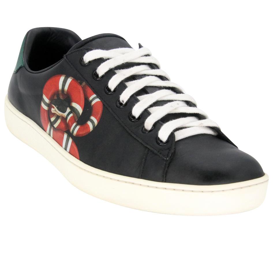 gucci black snake sneakers