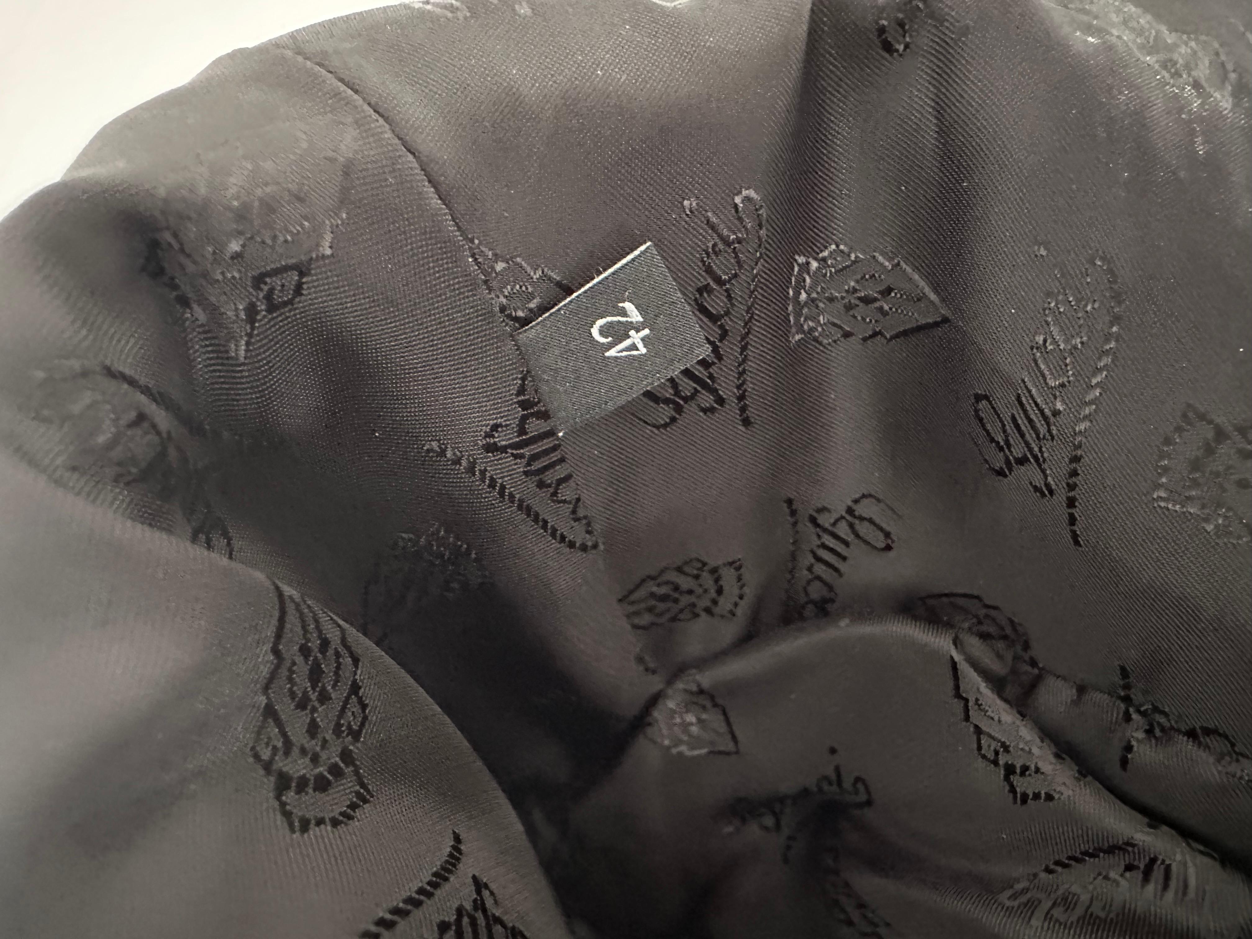 Schwarze Gucci-Lederjacke aus Schlangenhaut  im Angebot 3