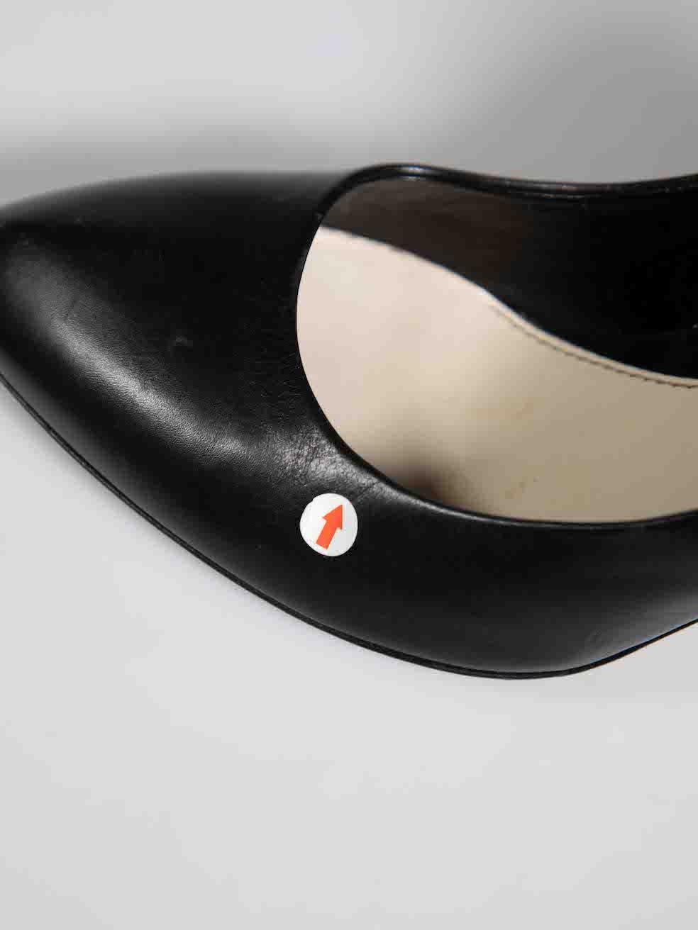 Gucci Black Sophia Tortoiseshell Heel Pumps Size IT 37.5 For Sale 2