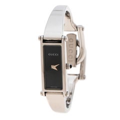 Gucci Black Stainless Steel 1500 L Women's Wristwatch 12 mm