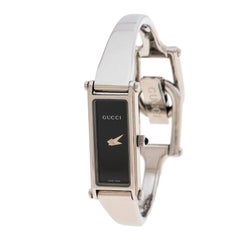 Gucci Black Stainless Steel 1500L Women's Wristwatch 12MM