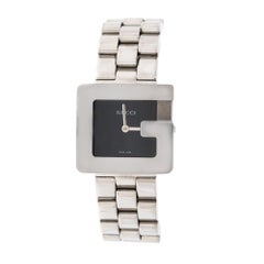Gucci Black Stainless Steel 3600J Women's Wristwatch 26 mm